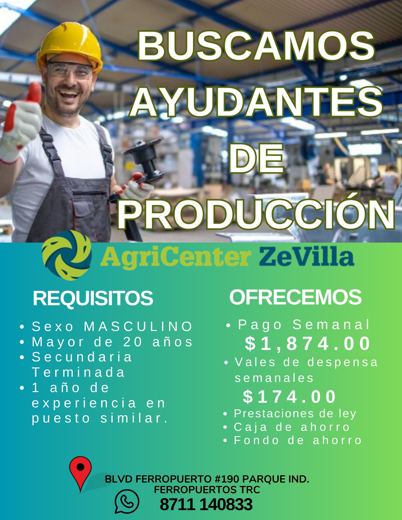 AYUDANTE DE PRODUCCIÓN